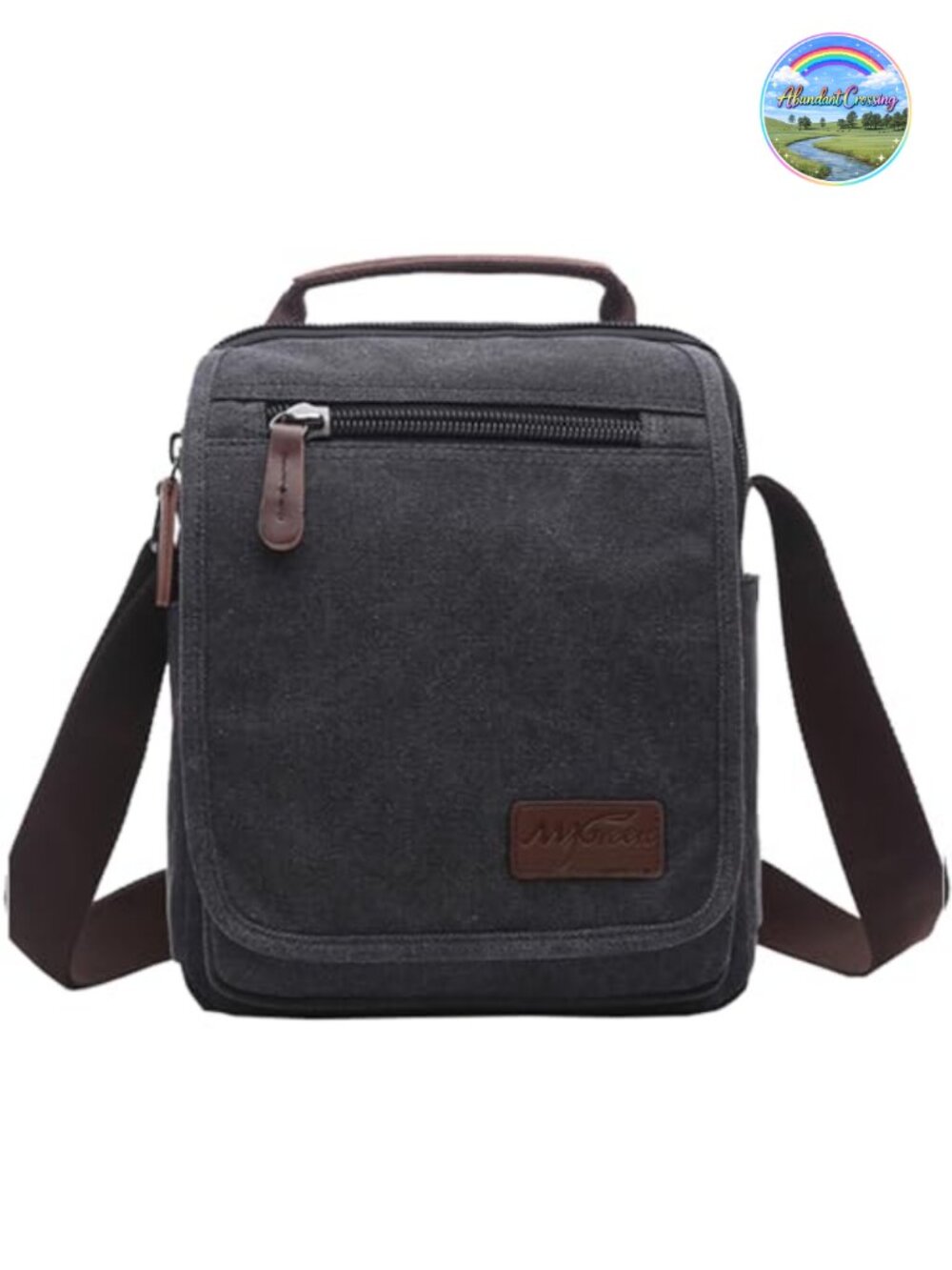 Canvas Crossbody Shoulder Bag Messenger Bag Work Bag Small
